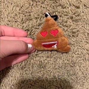 Poop emoji key chain